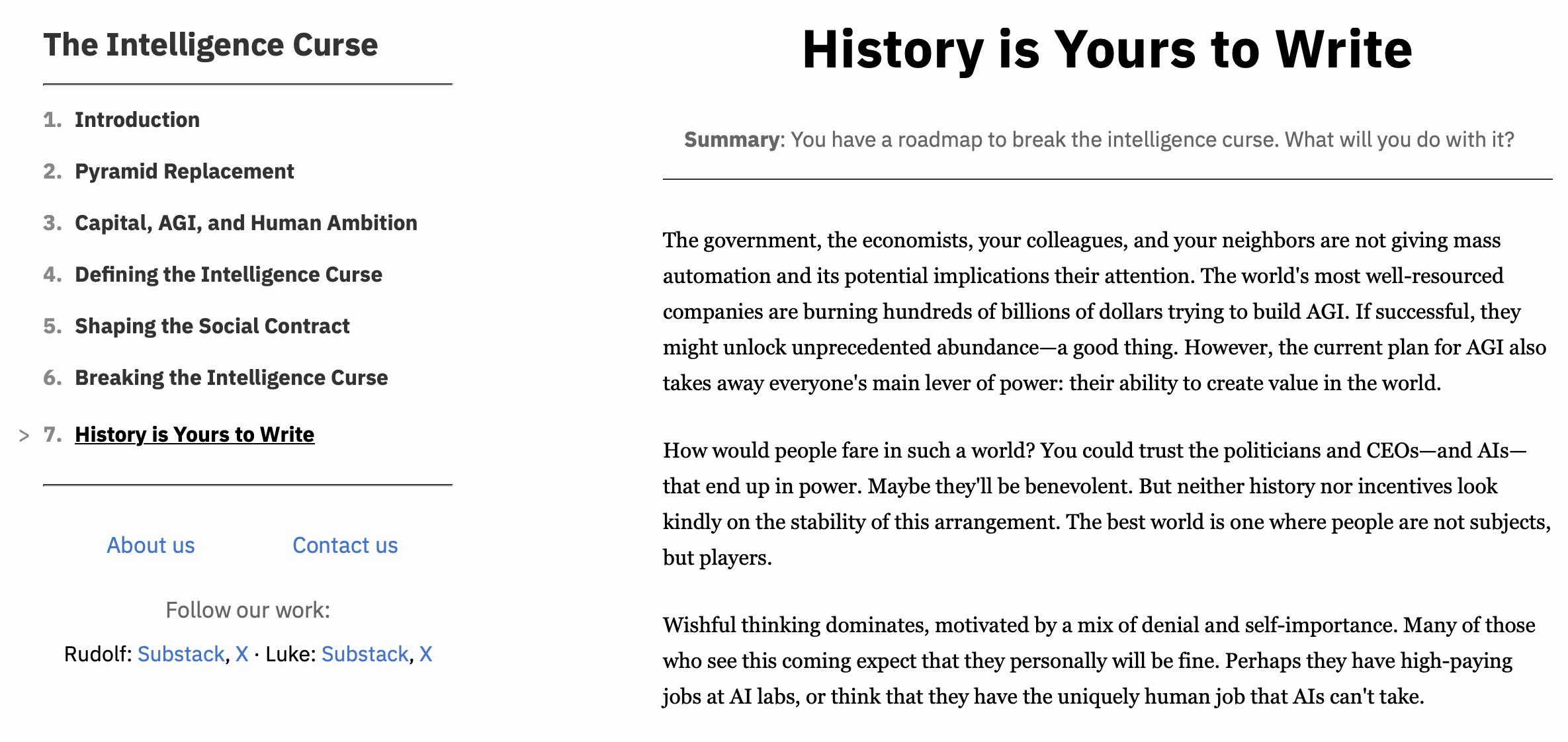 Make history.